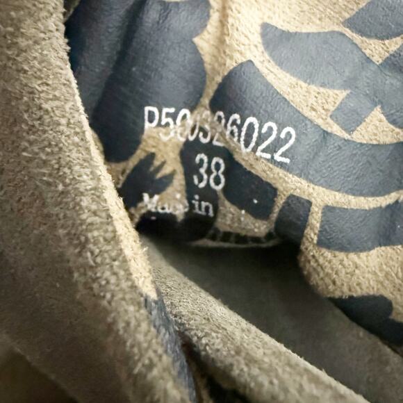 FLY LONDON | Yebi Wedge Boot Booties Shoes Brown Taupe Tie | Size 38, US 7.5-8 - Picture 8 of 8